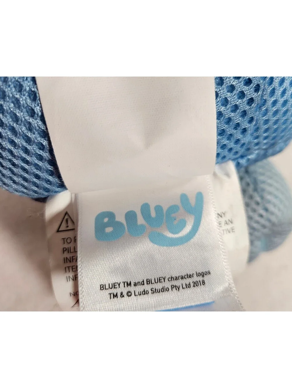 Bluey Plush Stuffed Animal Mesh Soft Toy Ludo Studio 2018 Blue Dog 8 Inch